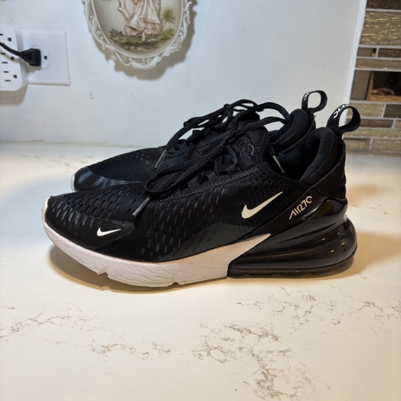 Nike Air Max 270 Black White Anthracite Mens Running Shoes AH8050 002 Sz 7.5 - Picture 2 of 11